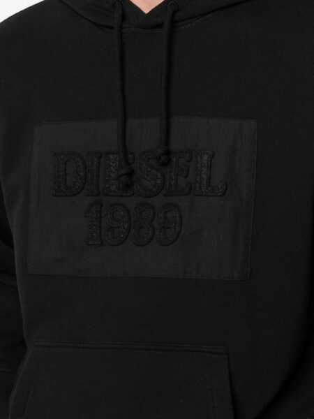 Hanorace Diesel Hoodie BLACK Barbati (BM 8467395) 5