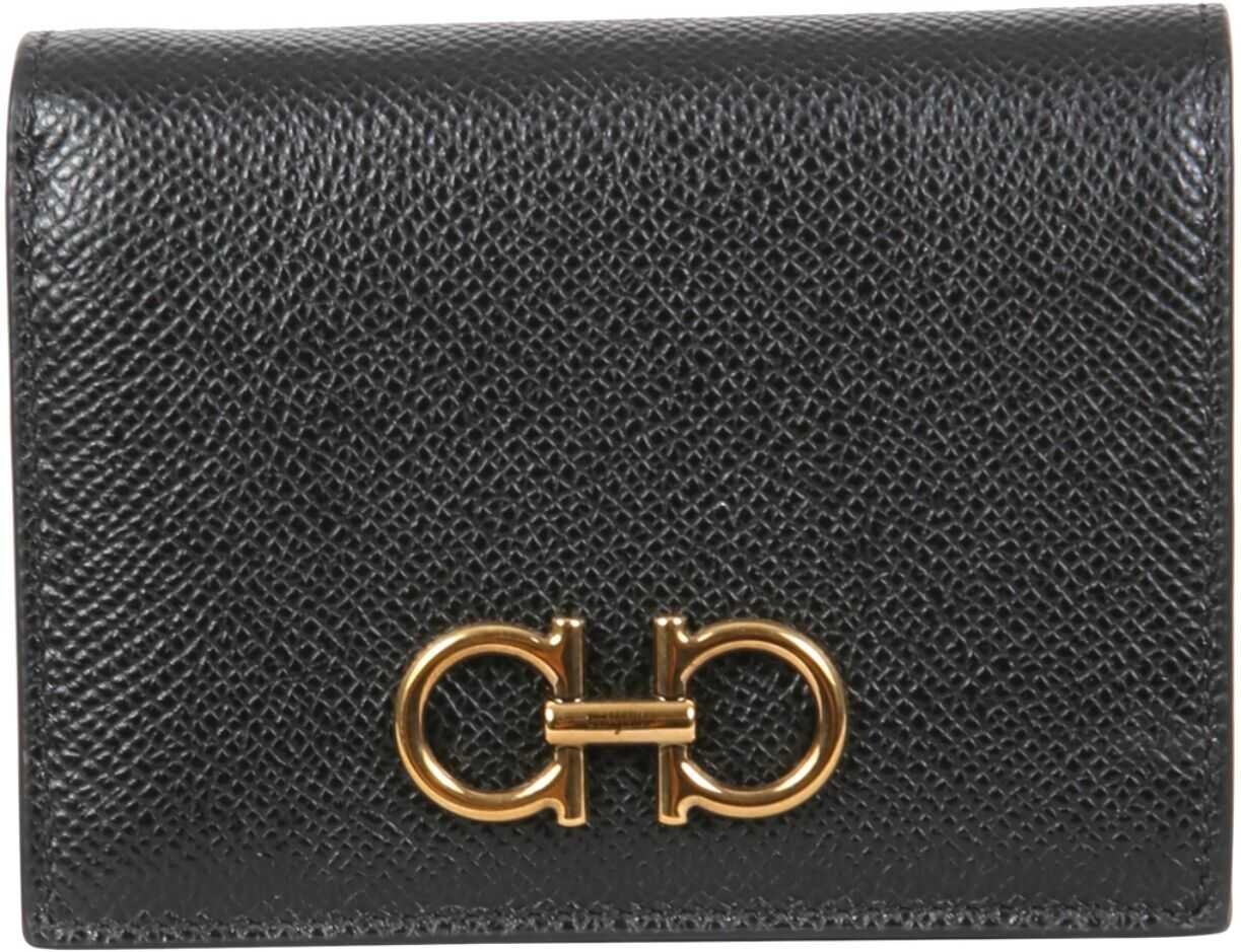 Salvatore Ferragamo Compact Gancini Wallet 746680_220269NERO BLACK