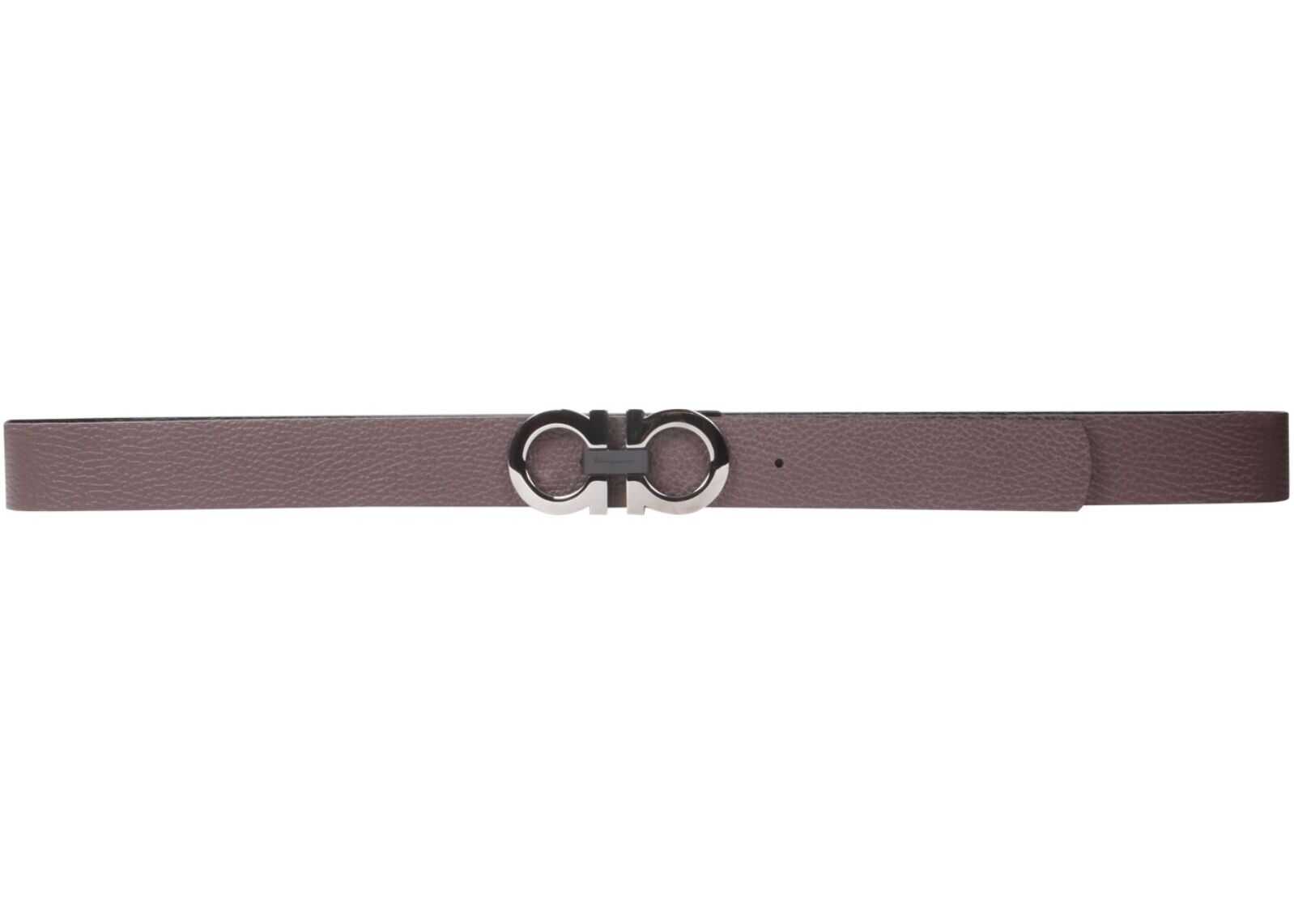 Salvatore Ferragamo Reversible Gancini Belt 476361_678783NERO BLACK