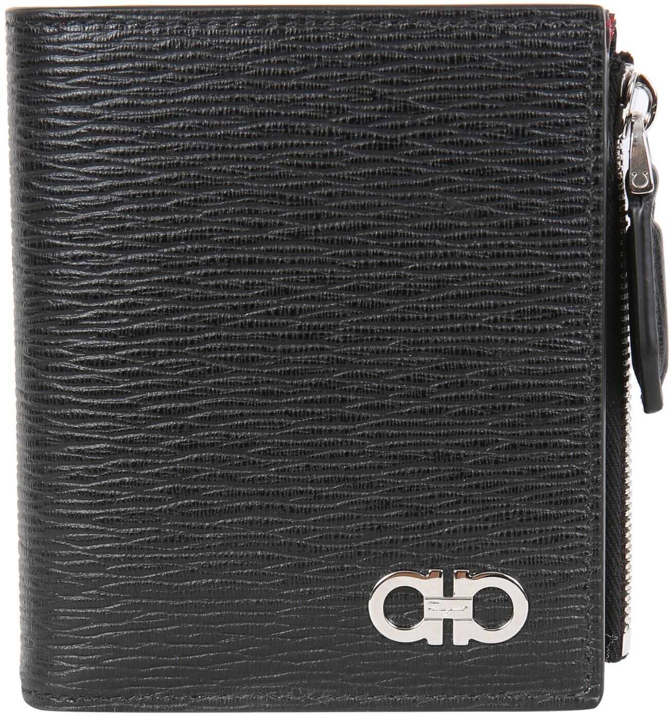 Salvatore Ferragamo Compact Gancini Wallet 744888_660491NERO BLACK