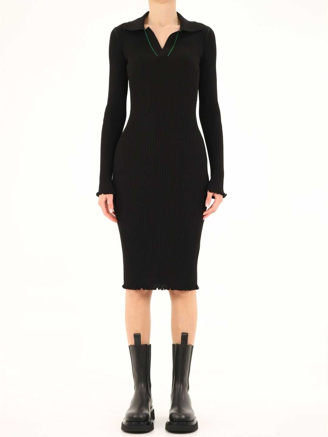 Bottega Veneta Stretch Dress 672040 V16U0 Black