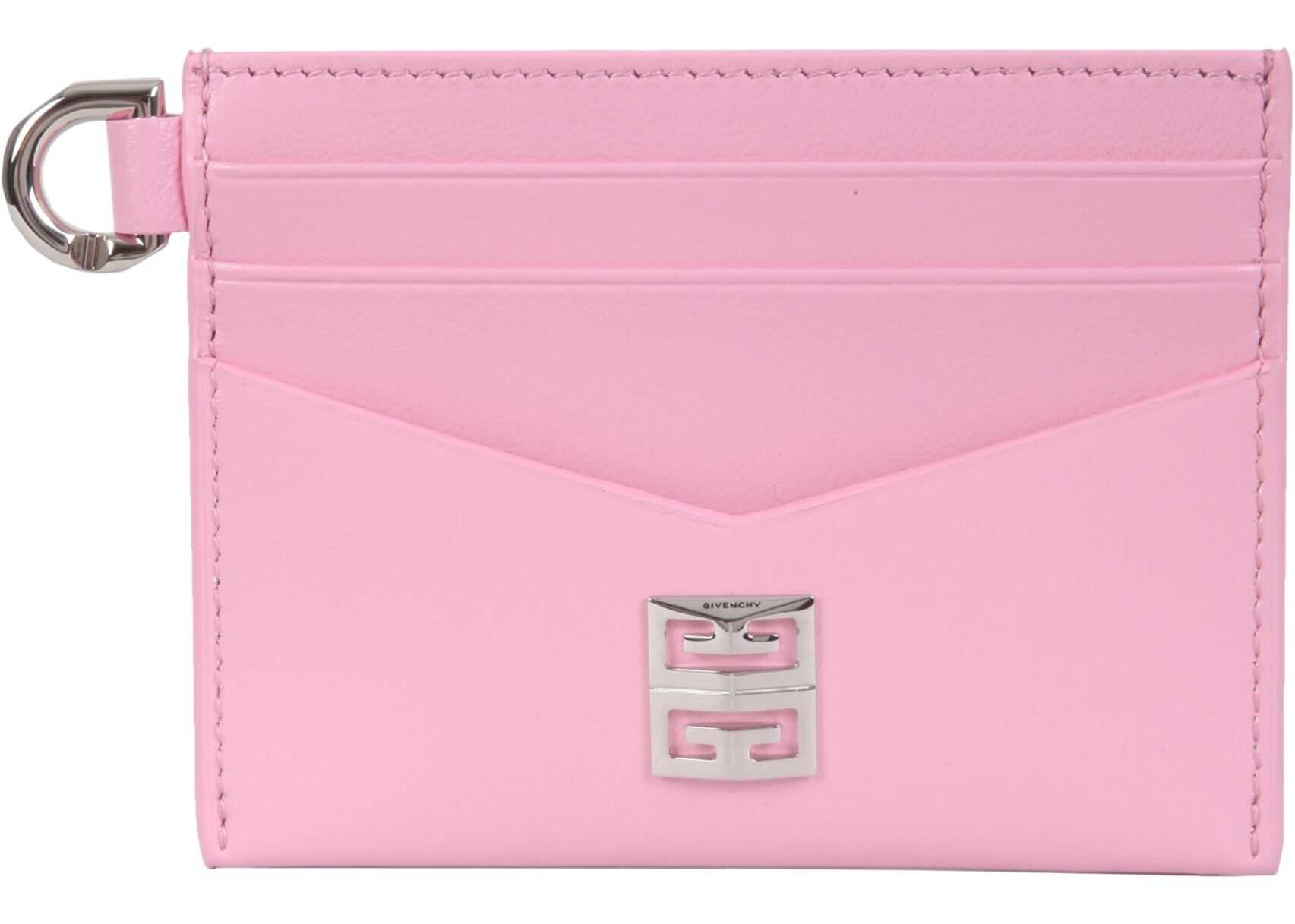 Givenchy 4G Leather Box Card Holder BB60GVB14Y_661 PINK