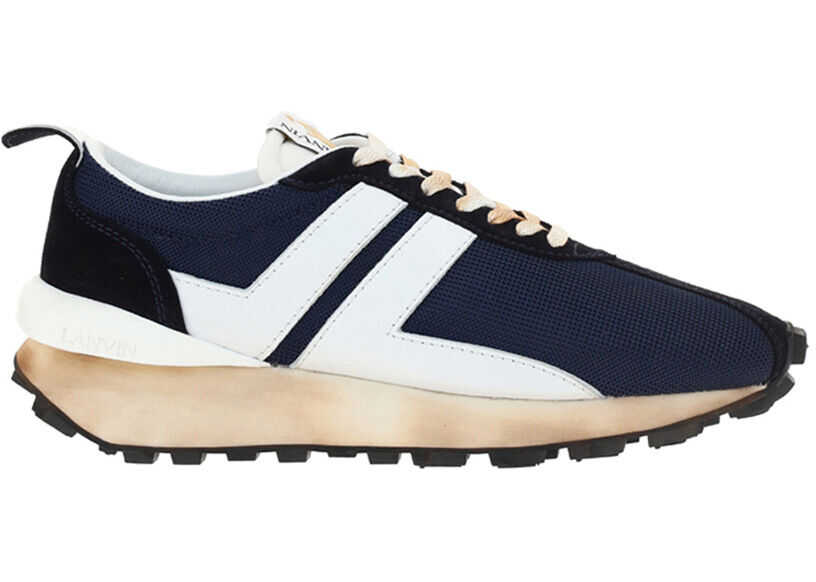 Lanvin Running Sneakers FMSKBRUNDRAGP20 NAVY BLUE/WHITE