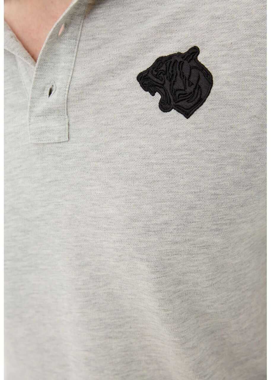 Tricouri Polo Just Cavalli Polo T-Shirt S01GC0378 Grey Barbati (BM 8471781) 4