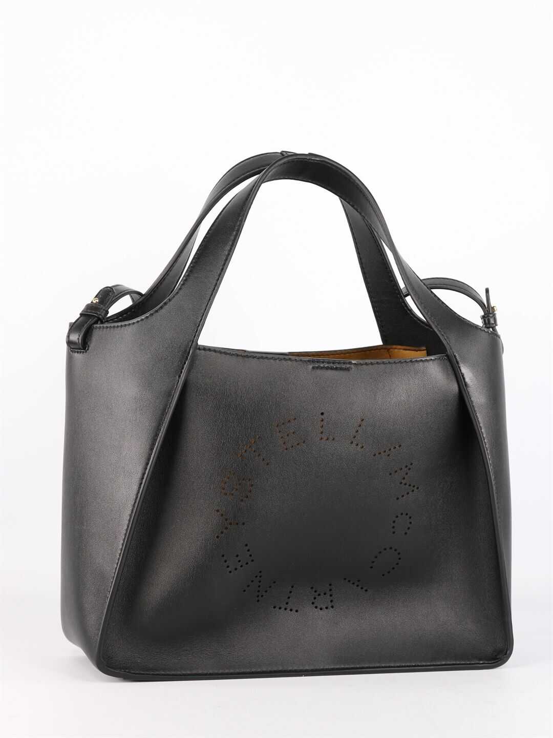 Stella McCartney Tote Bag Stella Logo With Shoulder Strap 513860 W8542 Black