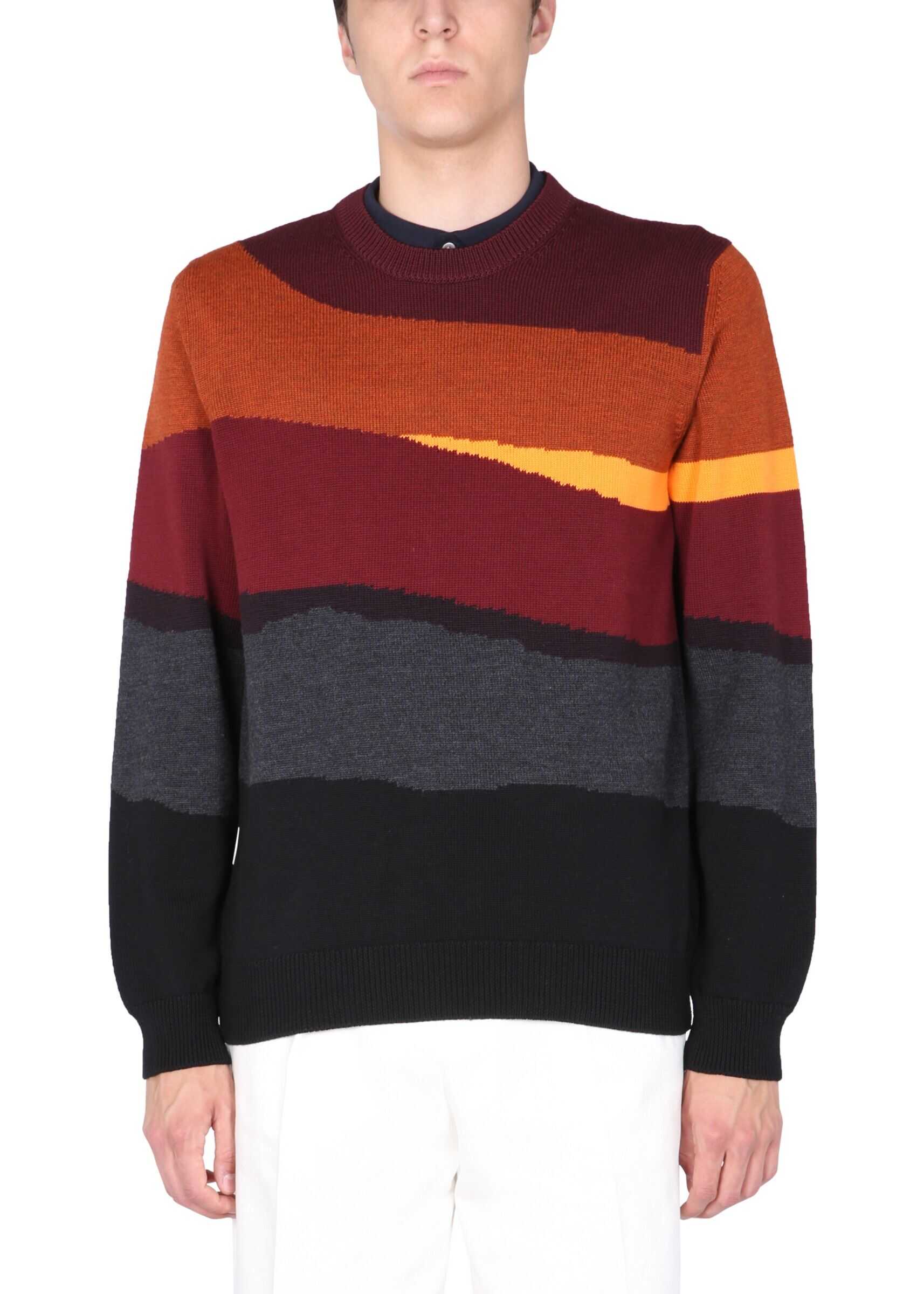 PS by Paul Smith Crew Neck Sweater M2R/838U/G21325_26 MULTICOLOUR