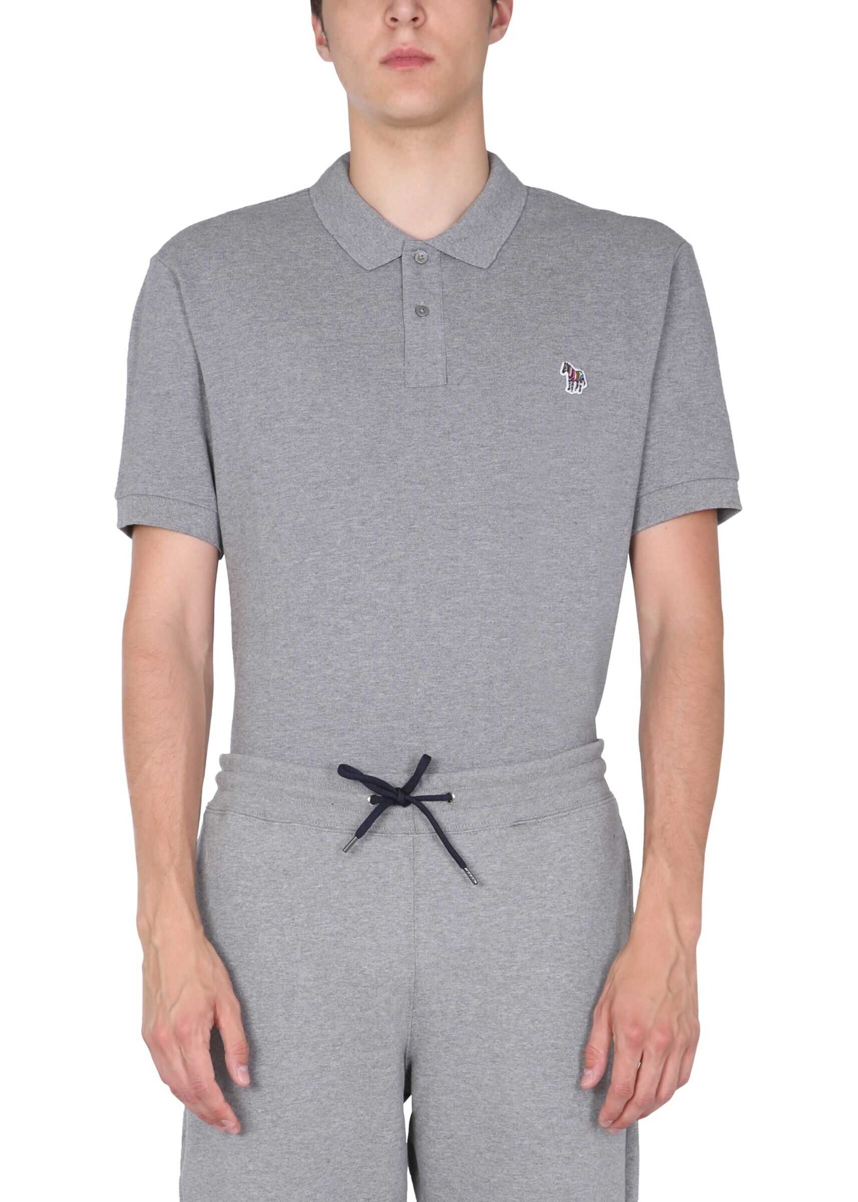 PS by Paul Smith Regular Fit Polo M2R/183K/AZEBRA_72 GREY