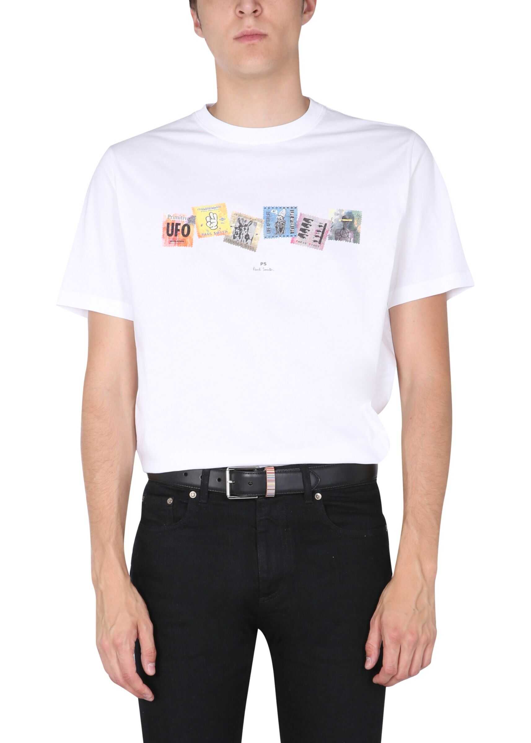 PS by Paul Smith Crew Neck T-Shirt M2R/011R/GP2935_01 WHITE