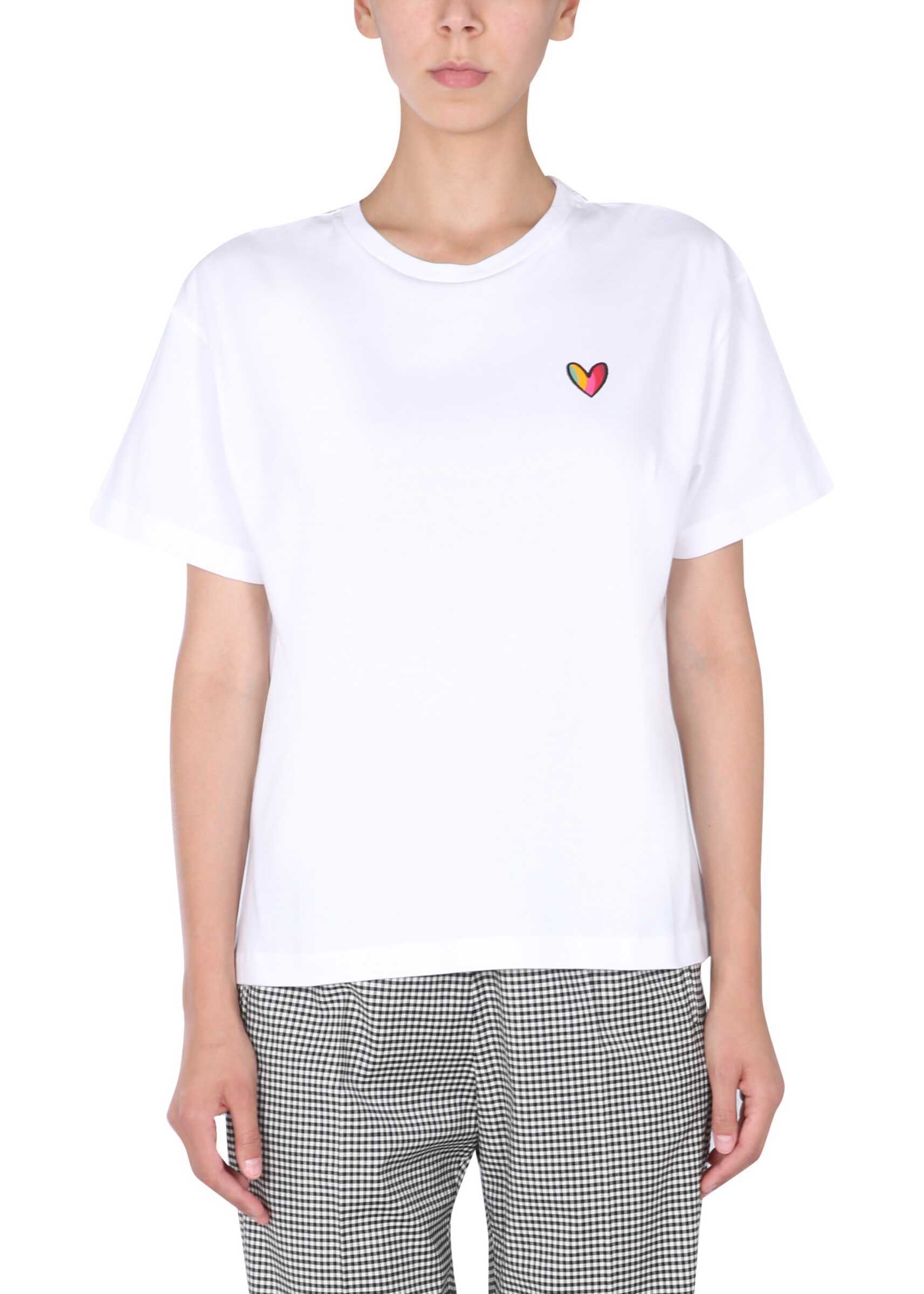PS by Paul Smith Swirl Heart T-Shirt W2R/031V/FP2530_01 WHITE