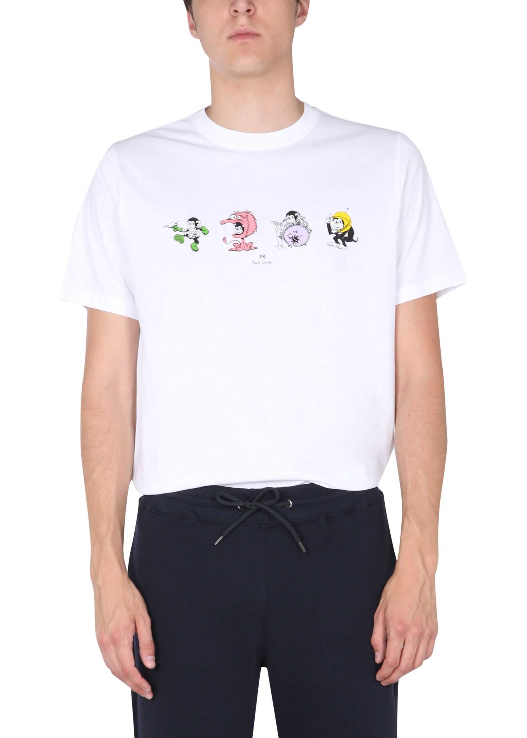 PS by Paul Smith 4 Monkies T-Shirt M2R/011R/GP2942_01 WHITE