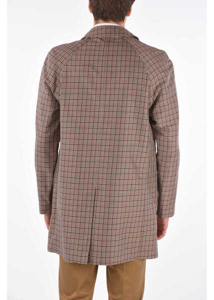 Paltoane CORNELIANI Shephards Check Hidden Closure Balmacaan Coat Multicolor Barbati (BM 8472645) 2