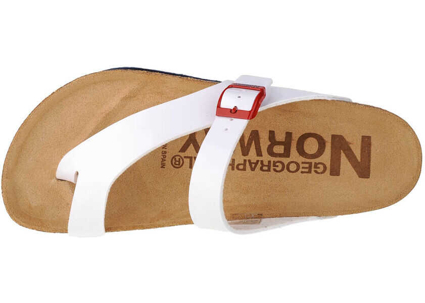 Slapi Geographical Norway Sandalias Infradito Donna White Femei (BM 8472858) 3