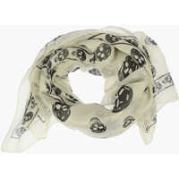 Esarfe Silk Skulls Printed Foulard Barbati
