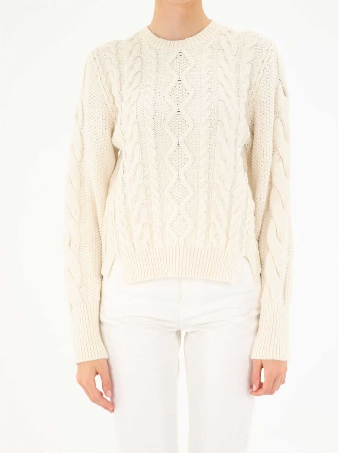 Stella McCartney Cable Knit Sweater 603627 S2258 Beige