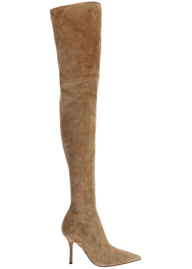 Paris Texas Mama Over The Knee Boots PX606XVST3 LIGHT BROWN