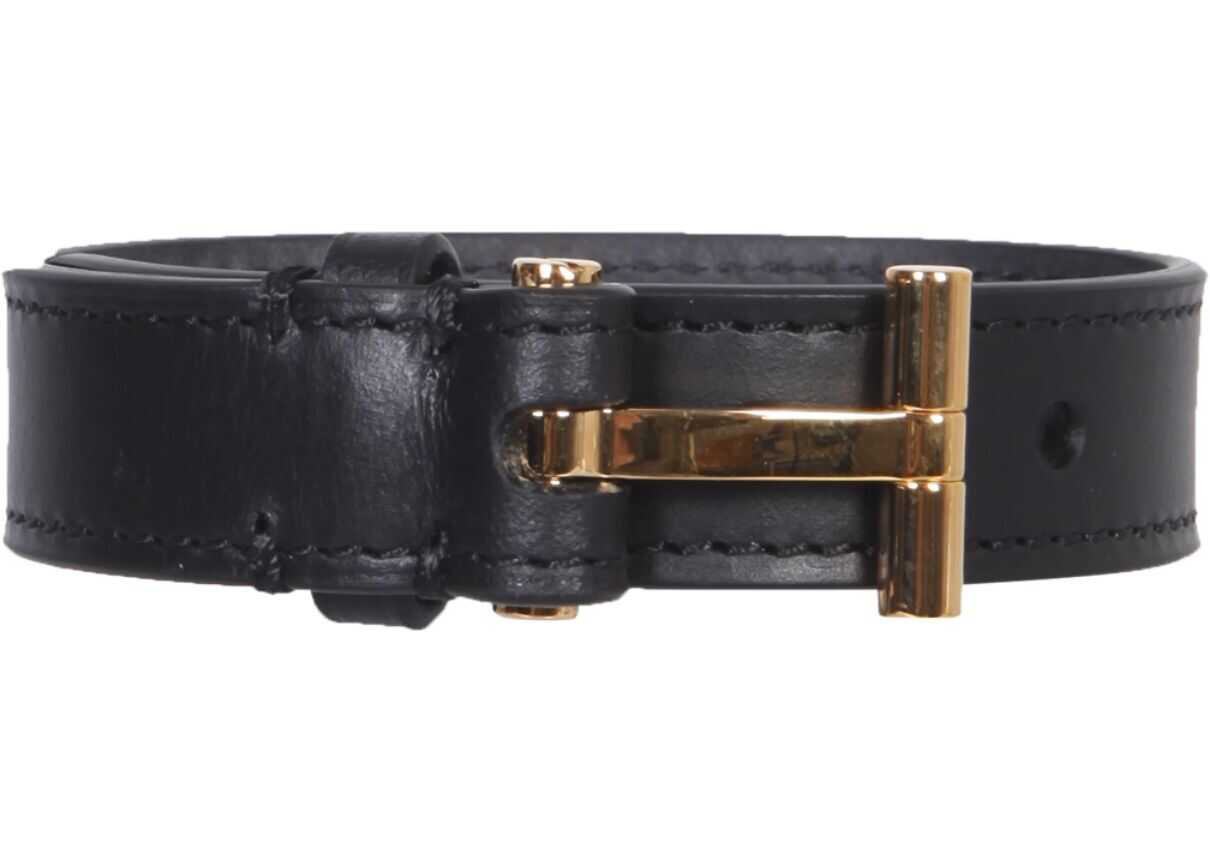Tom Ford Leather Bracelet JM0002T_CALBRBLG BLACK