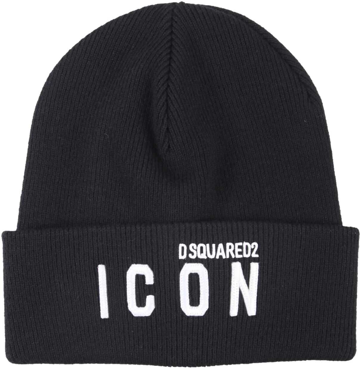 DSQUARED2 Knitted Hat KNM0001_01W04331M063 BLACK