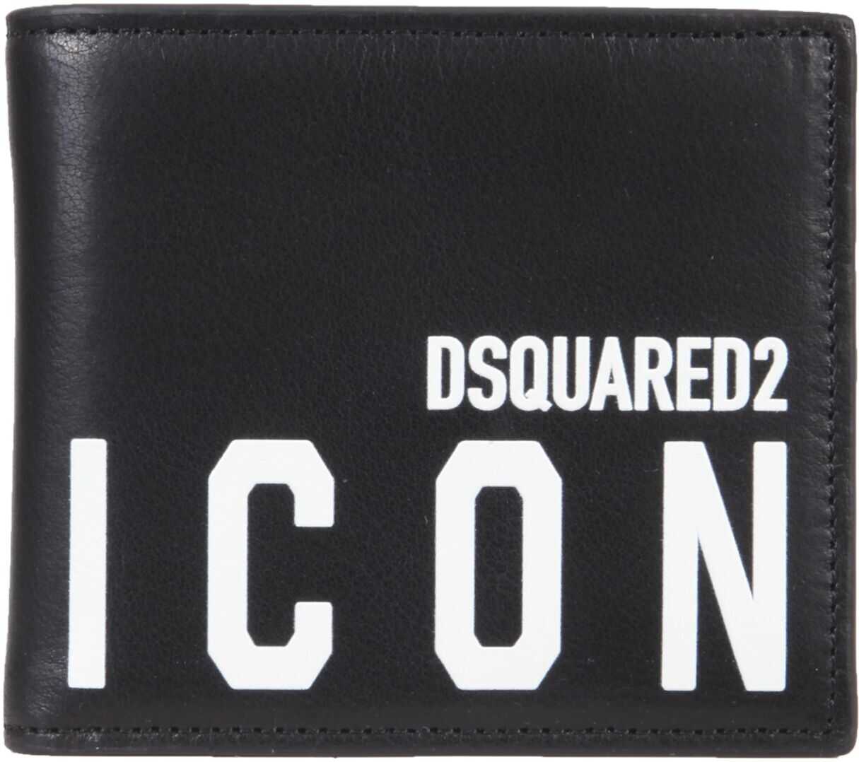 DSQUARED2 Bifold Wallet WAM0015_12903205M063 BLACK