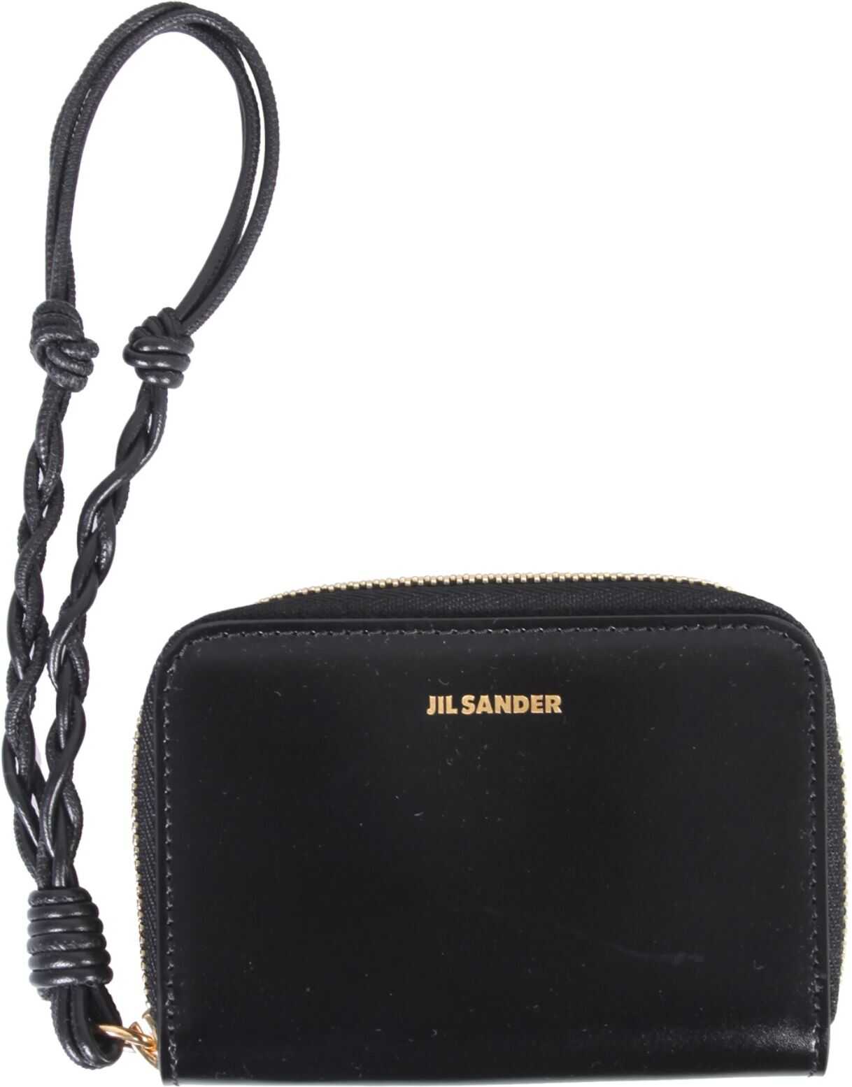 Jil Sander Wallet With Strap JSPT840053_WTS69158N001 BLACK