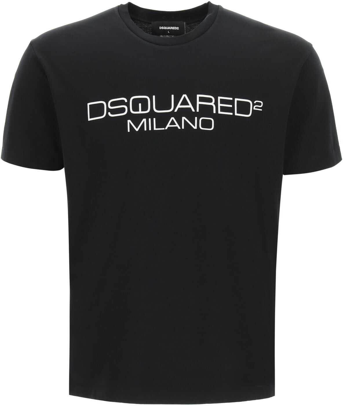 DSQUARED2 Milano Print T-Shirt S71GD1055 S22844 BLACK