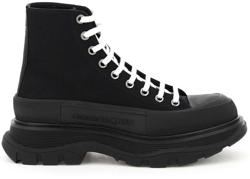 Alexander McQueen Tread Sleek Boots 604254 W4MV2 BLACK