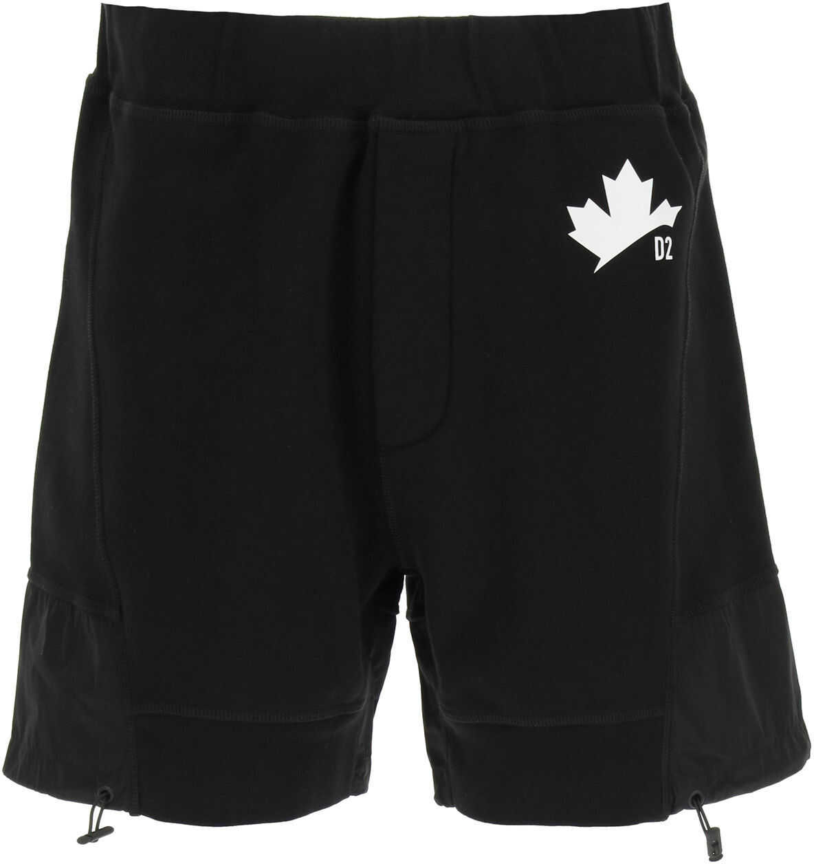 DSQUARED2 Short Sweatpants With Nylon Inserts* BLACK
