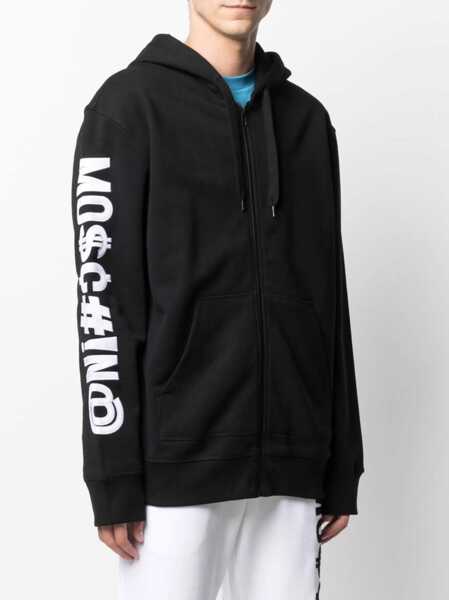 Hanorace Moschino Sweatshirt With Logo Embroidery BLACK Barbati (BM 8480385) 3