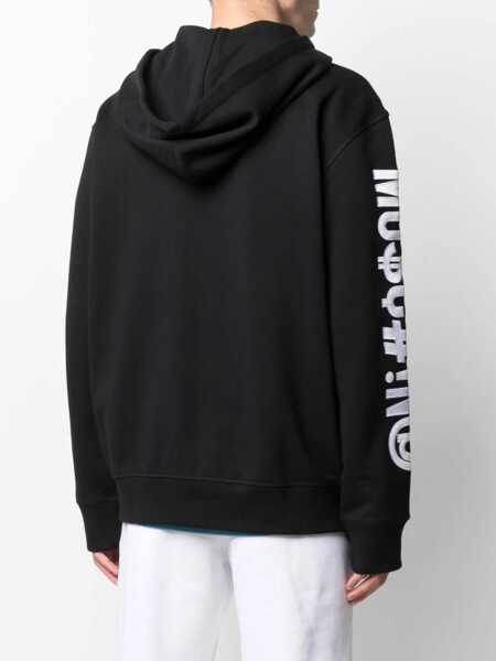 Hanorace Moschino Sweatshirt With Logo Embroidery BLACK Barbati (BM 8480385) 4