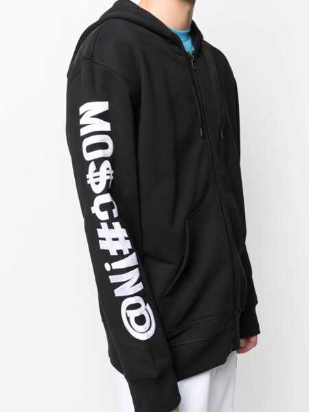 Hanorace Moschino Sweatshirt With Logo Embroidery BLACK Barbati (BM 8480385) 5