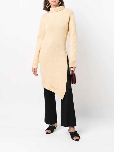 Pulovere Jil Sander Long Asymmetric Sweater YELLOW Femei (BM 8480973) 2