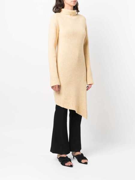 Pulovere Jil Sander Long Asymmetric Sweater YELLOW Femei (BM 8480973) 3