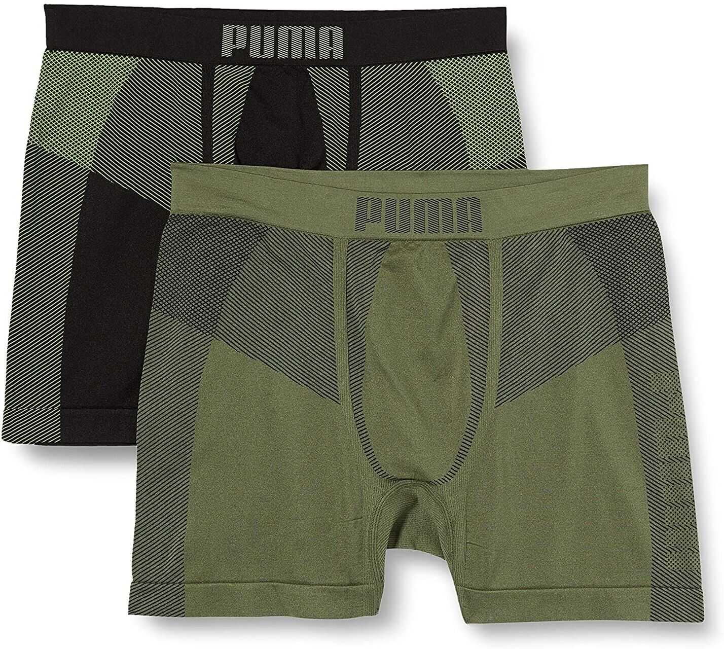PUMA Active Seamless Boxers 2 Pack Green