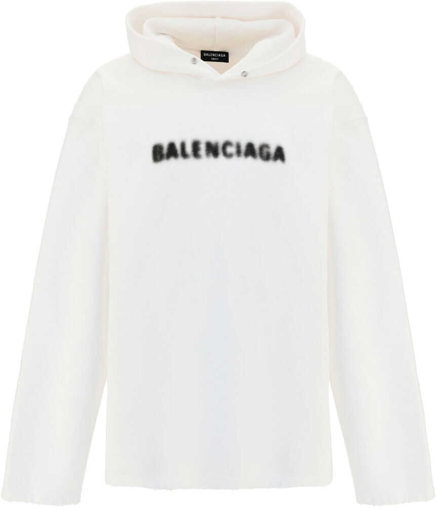 Balenciaga Hoodie 661711TKVD6 WHITE/BLACK
