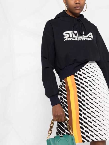 Hanorace Stella McCartney Scuba Sweatshirt With Logo BLUE Femei (BM 8485056) 5