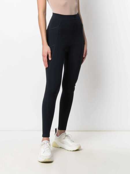 Pantaloni casual Stella McCartney Leggings With Scuba Logo BLUE Femei (BM 8485134) 3