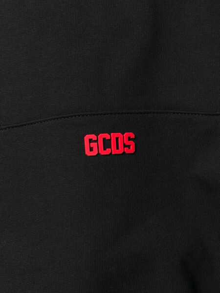 Hanorace GCDS Sweatshirt With Rubber Logo BLACK Barbati (BM 8488821) 5