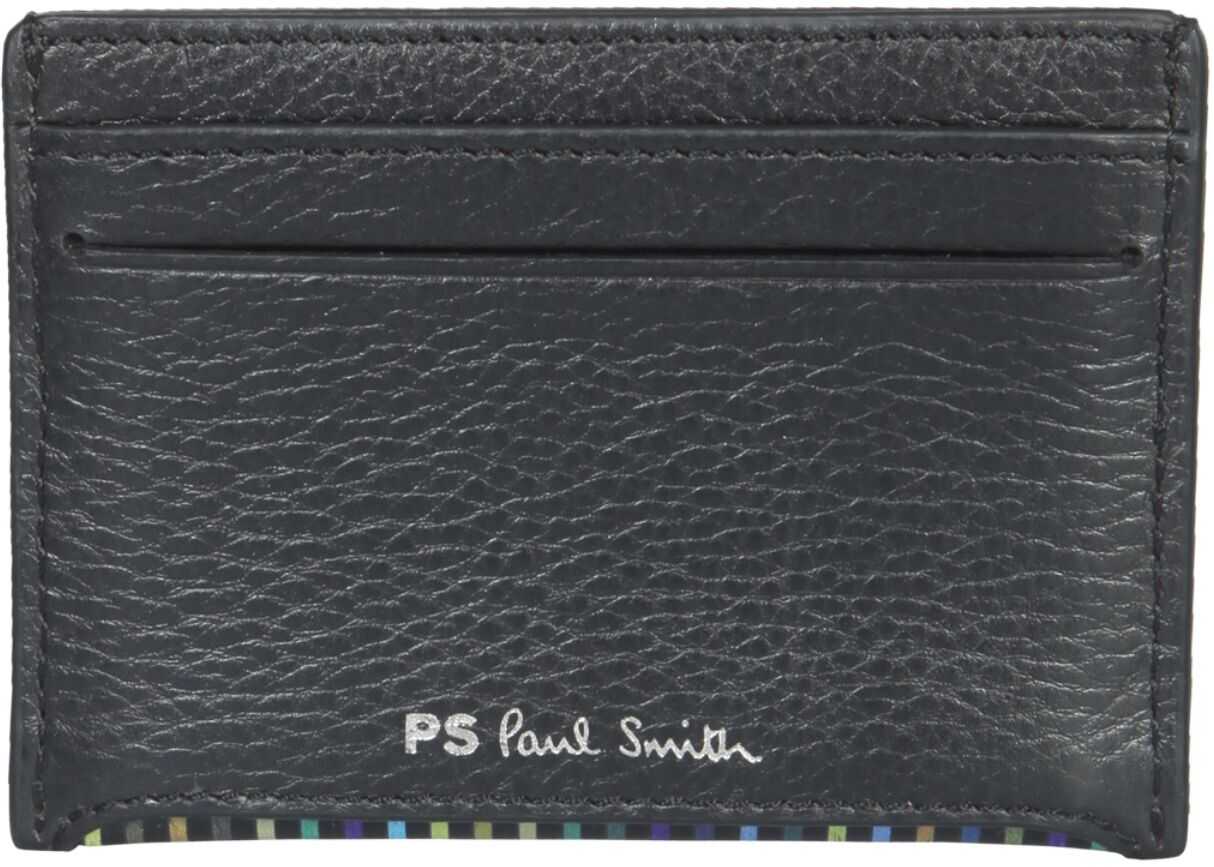PS by Paul Smith Leather Card Holder M2A/6601/FPSSTR_79 BLACK