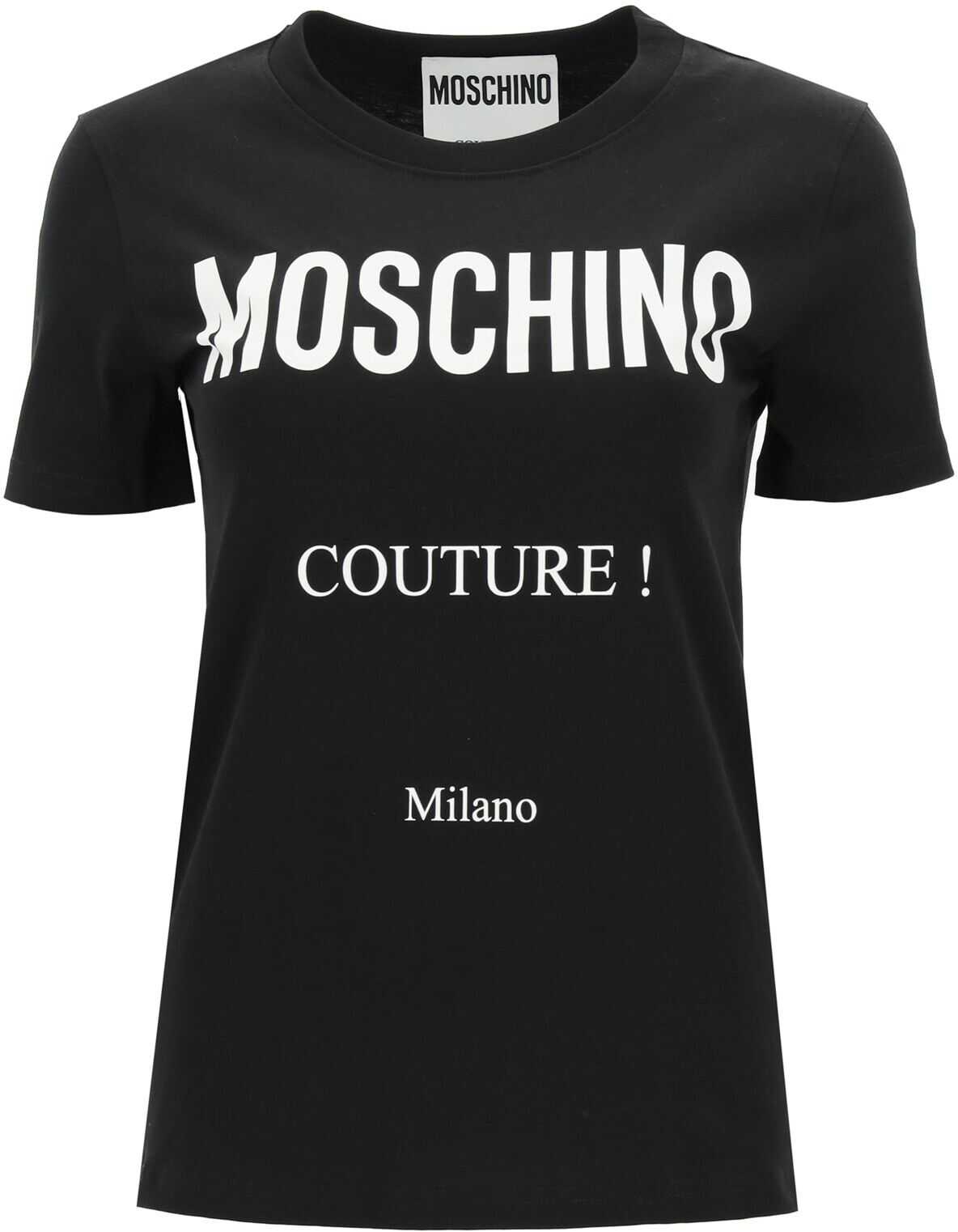 Moschino \' Couture\' Print T-Shirt J0711 5540 FANTASIA NERO