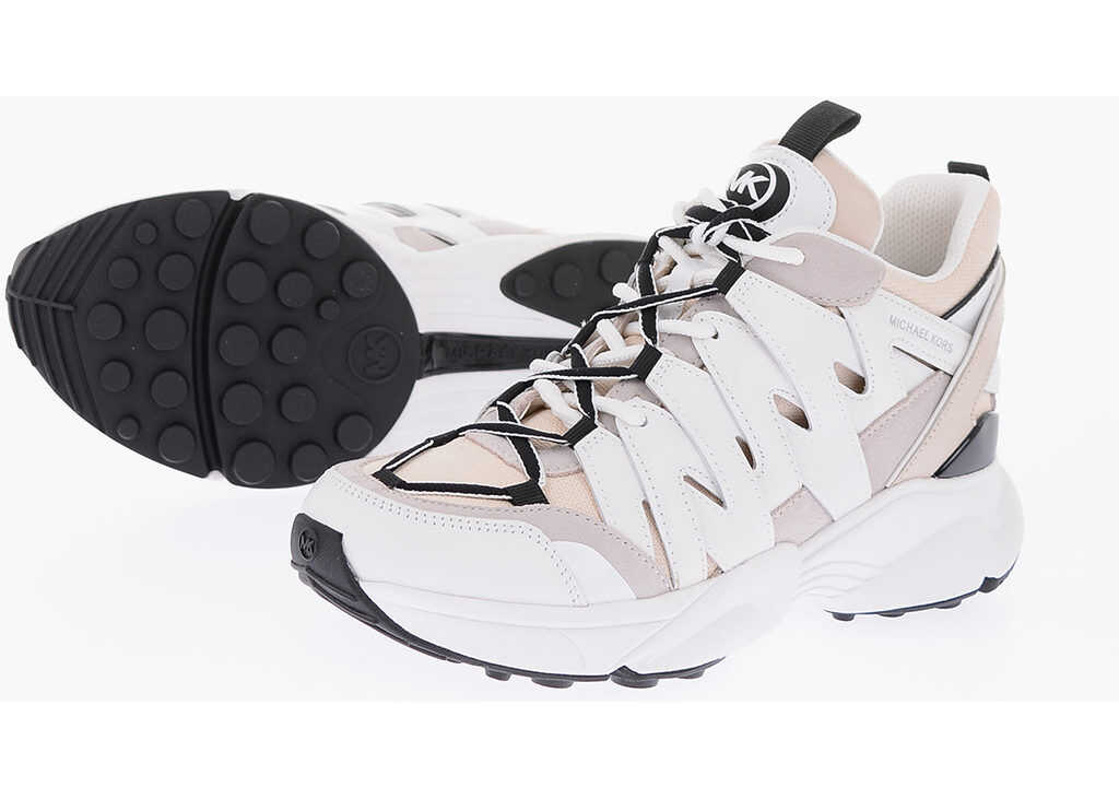 Michael Kors Leather And Fabric Hero Sneakers Multicolor