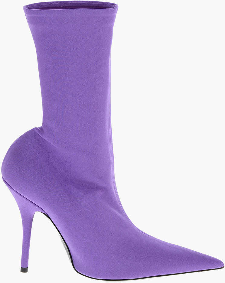 Botine Balenciaga Spandex Sock Booties With Stiletto Heel 12Cm Violet Femei (BM 8491398) 2