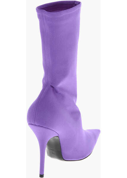 Botine Balenciaga Spandex Sock Booties With Stiletto Heel 12Cm Violet Femei (BM 8491398) 3