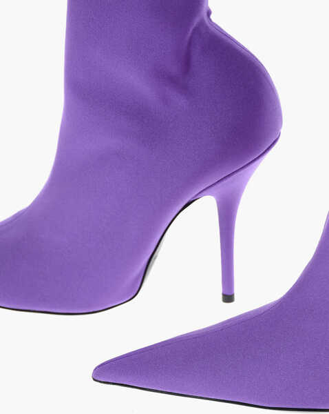 Botine Balenciaga Spandex Sock Booties With Stiletto Heel 12Cm Violet Femei (BM 8491398) 4