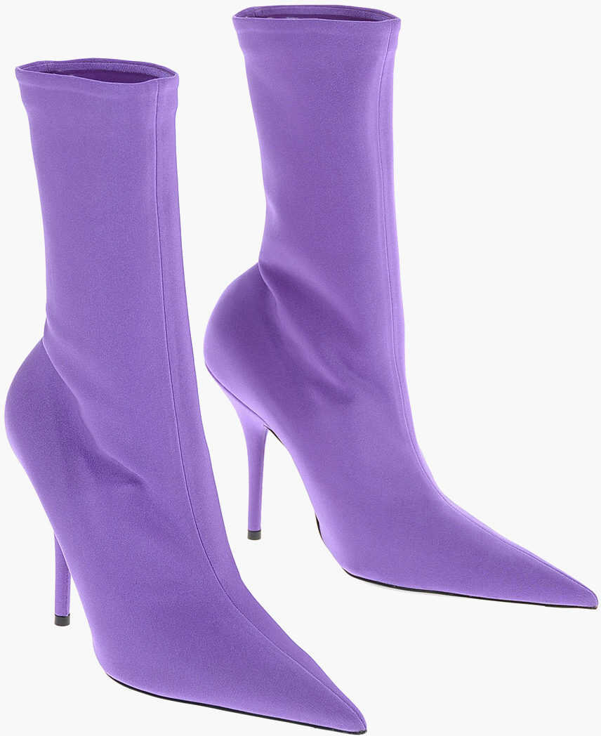 Botine Balenciaga Spandex Sock Booties With Stiletto Heel 12Cm Violet Femei (BM 8491398) 1