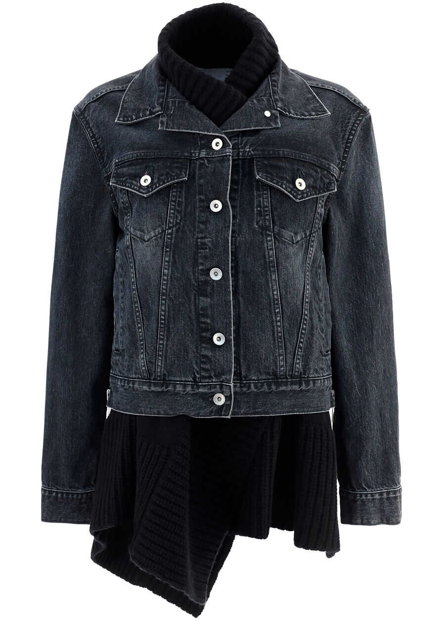 Sacai Denim Jacket 2105711 BLACK