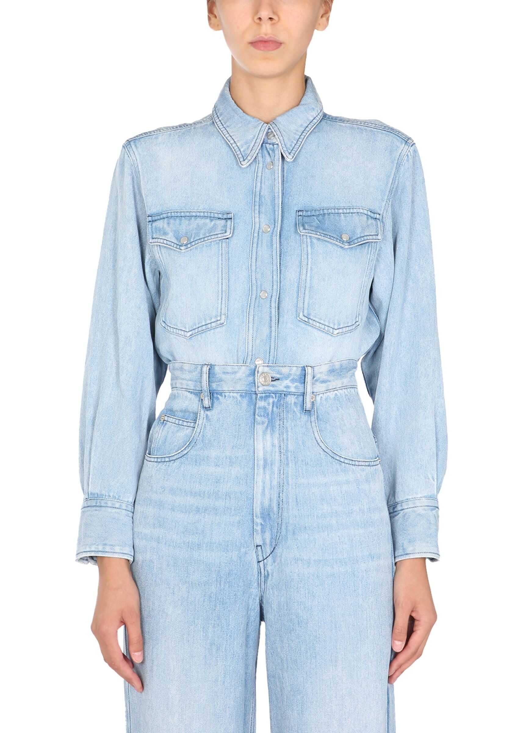 Isabel Marant "Tania" Shirt CH0750_21A019E30LU BLUE