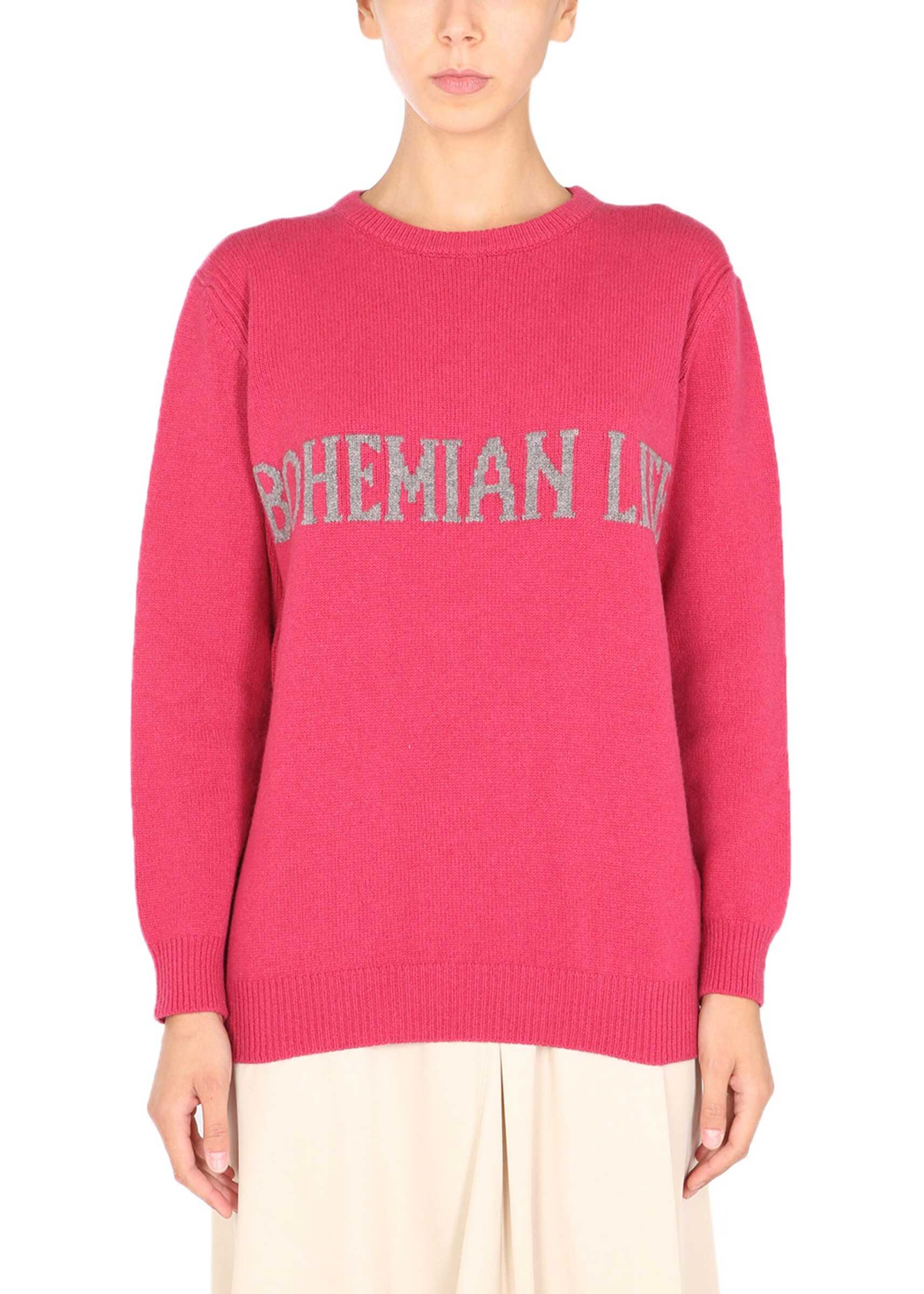 Alberta Ferretti Crew Neck Sweater 09456605_1234 PINK