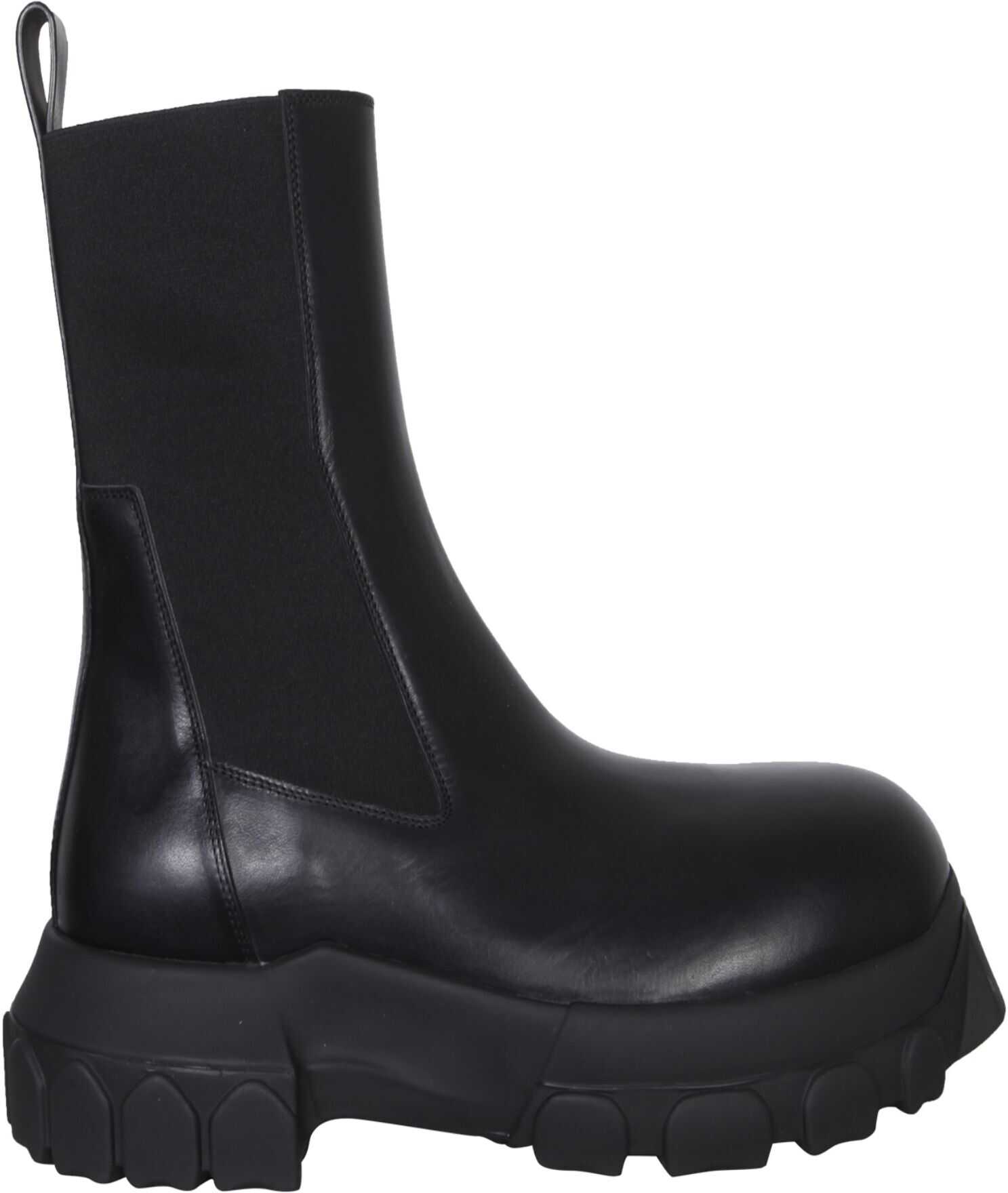 Rick Owens Beatle Bozo Tractor Boots RU02A5881_LGE99 BLACK