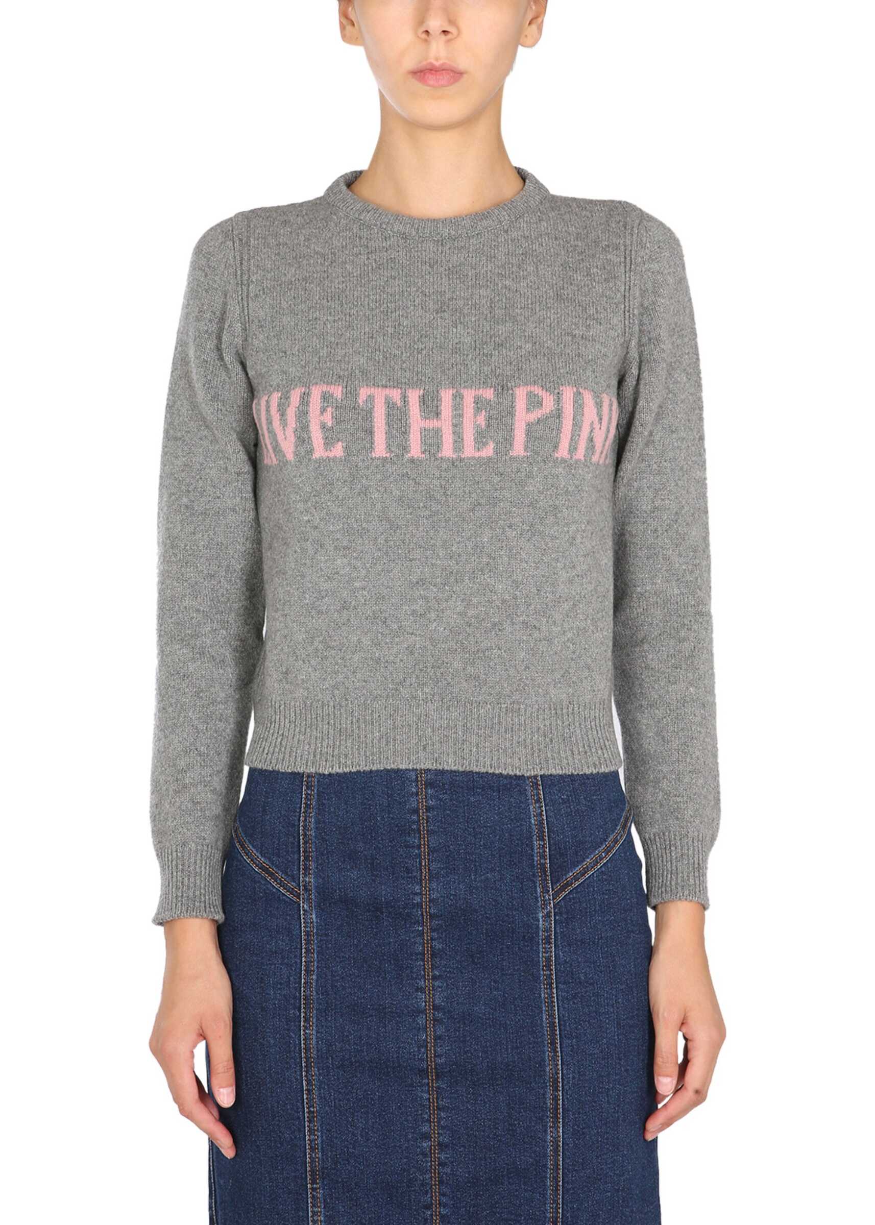 Alberta Ferretti Crew Neck Sweater 09446605_2505 GREY
