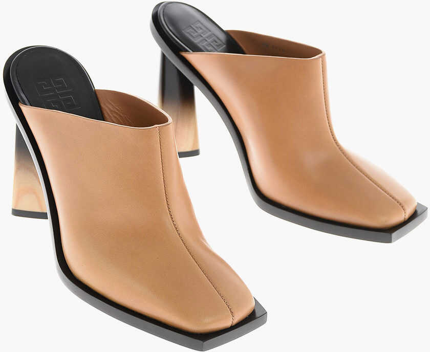 Givenchy 10Cm Leather Mules Brown