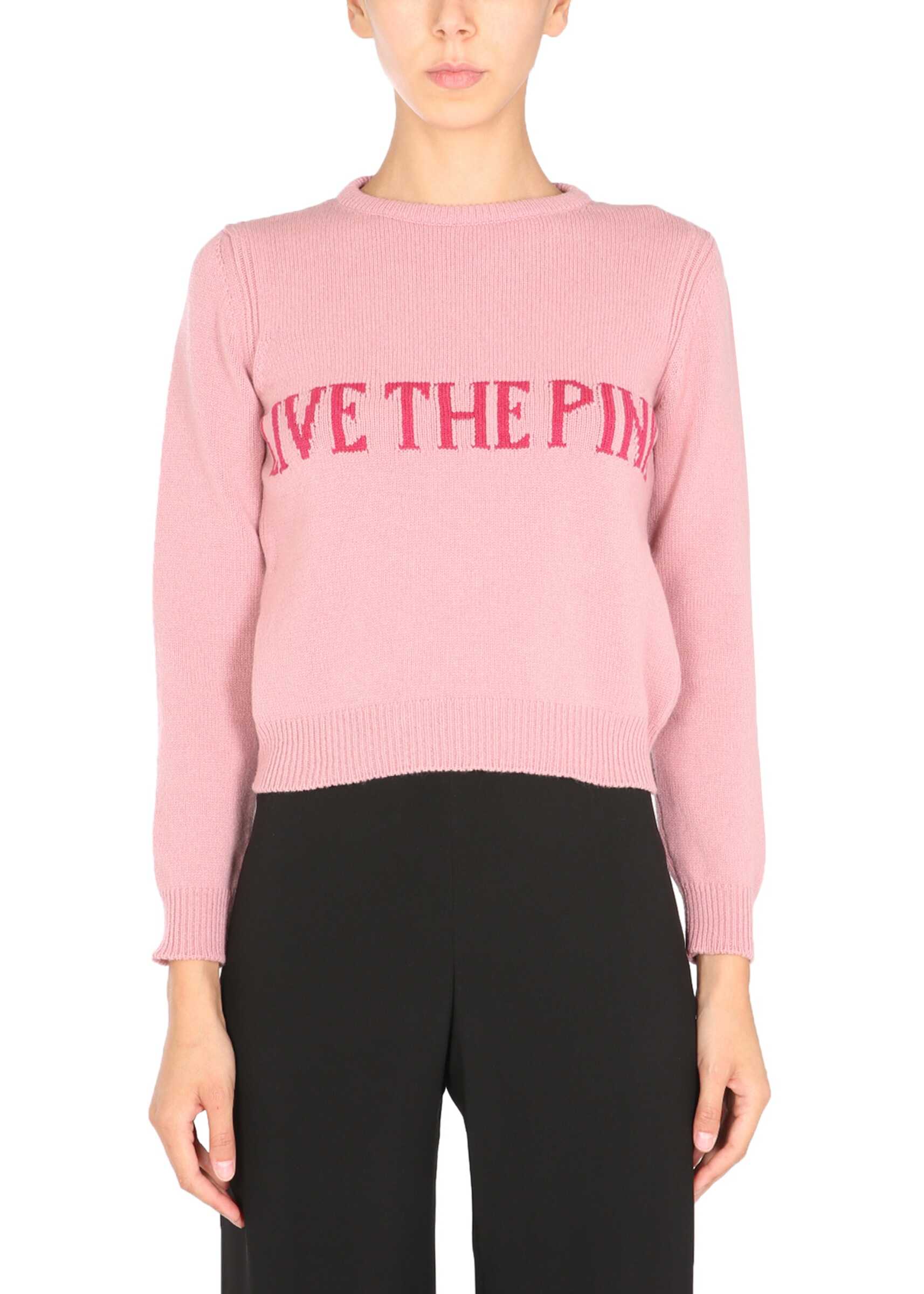 Alberta Ferretti Crew Neck Sweater 09446605_1176 PINK